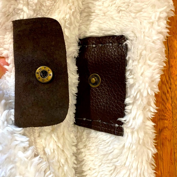 Original Sherpa/fleece large tote. RawEdge bags by Salina. - Picture 4 of 7